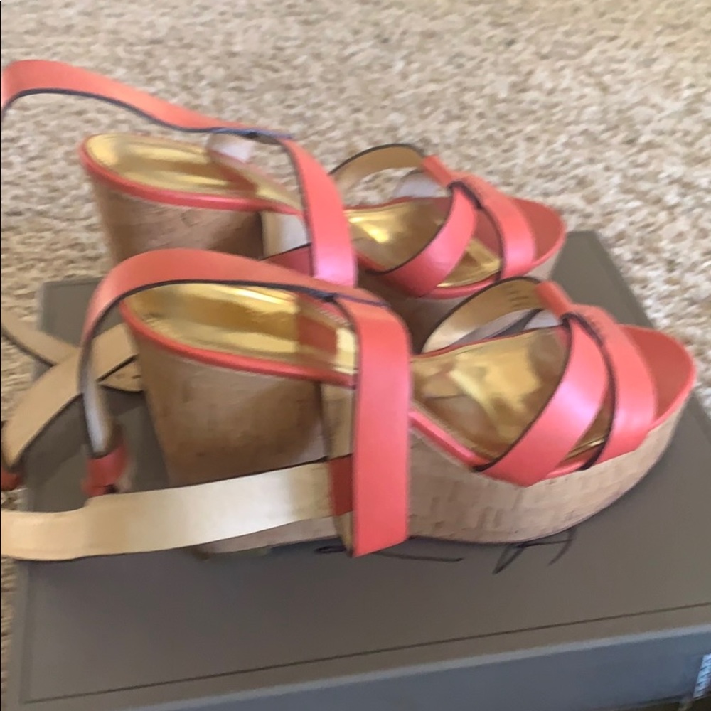 One time used coach sandals